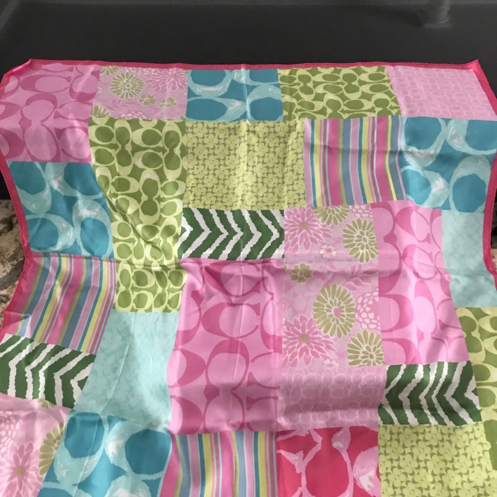 Coach silk scarf